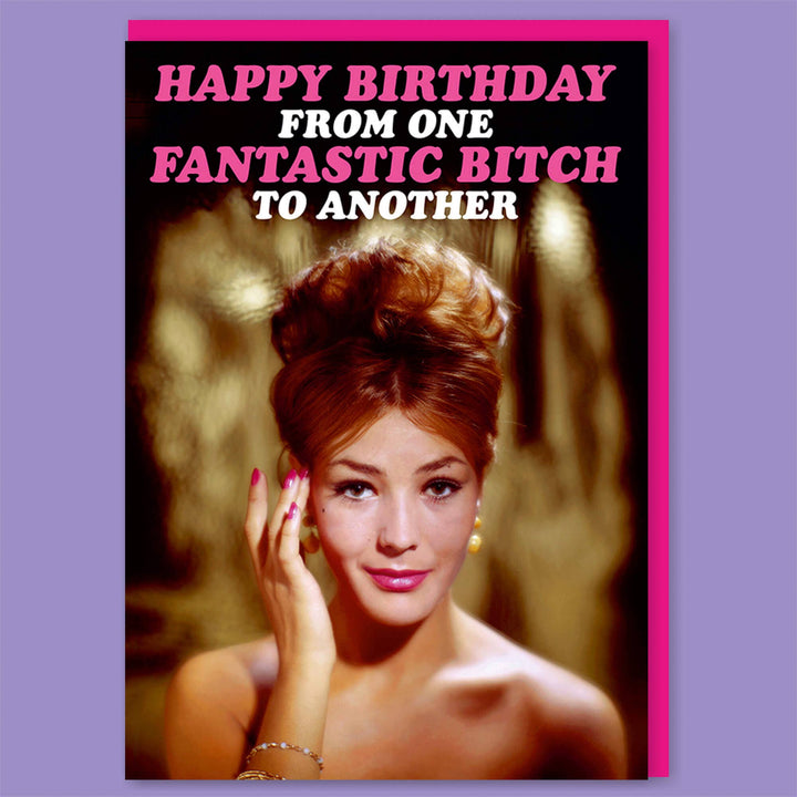 Happy Birthday From One Fantastic Bitch Greeting Card