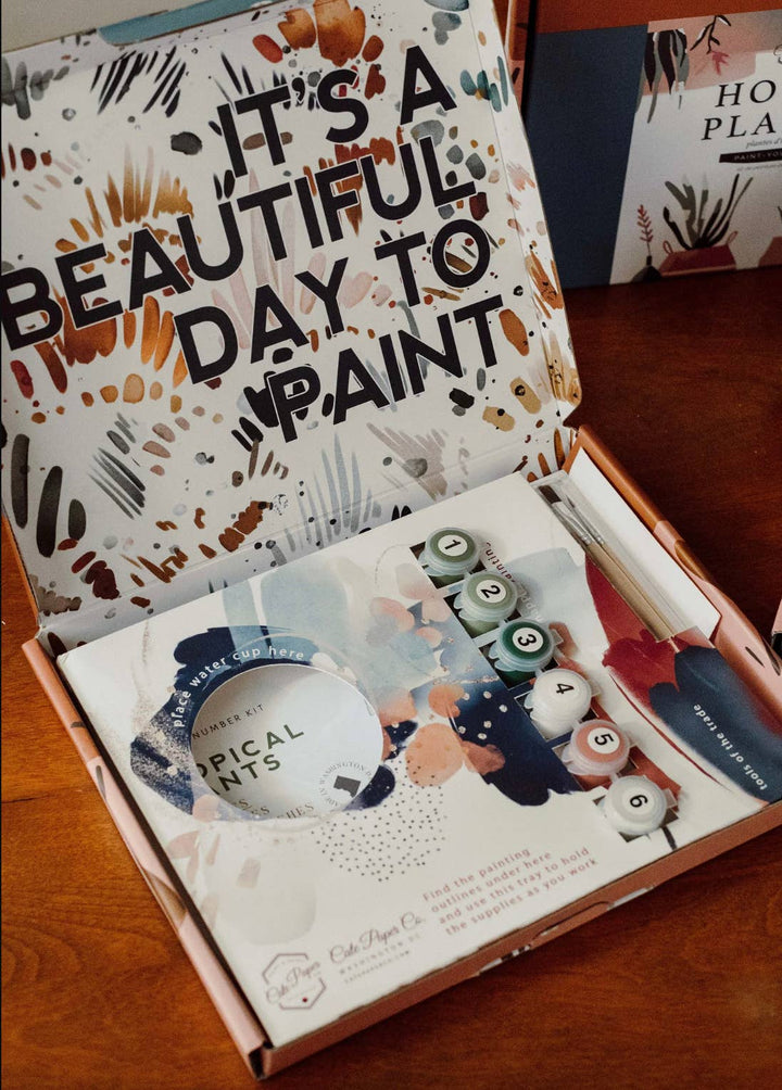 Tropical Garden Paint-By-Numbers kit