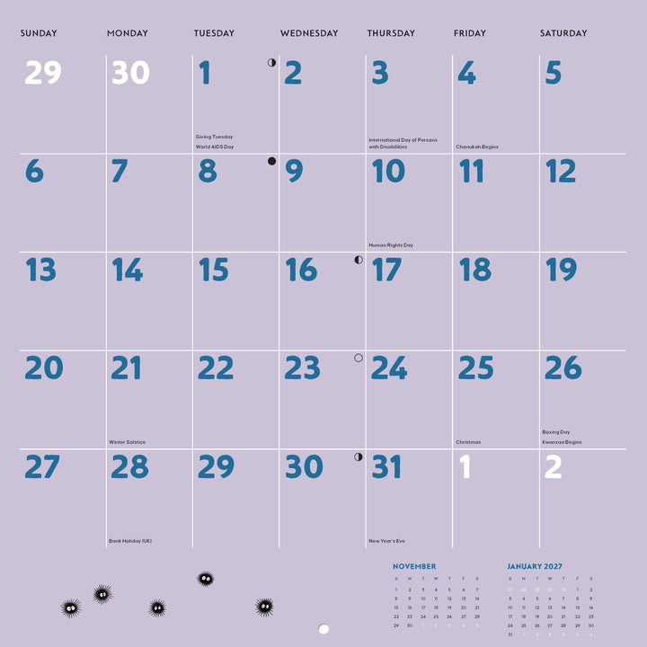 Studio Ghibli My Neighbor Totoro 2026 Wall Calendar