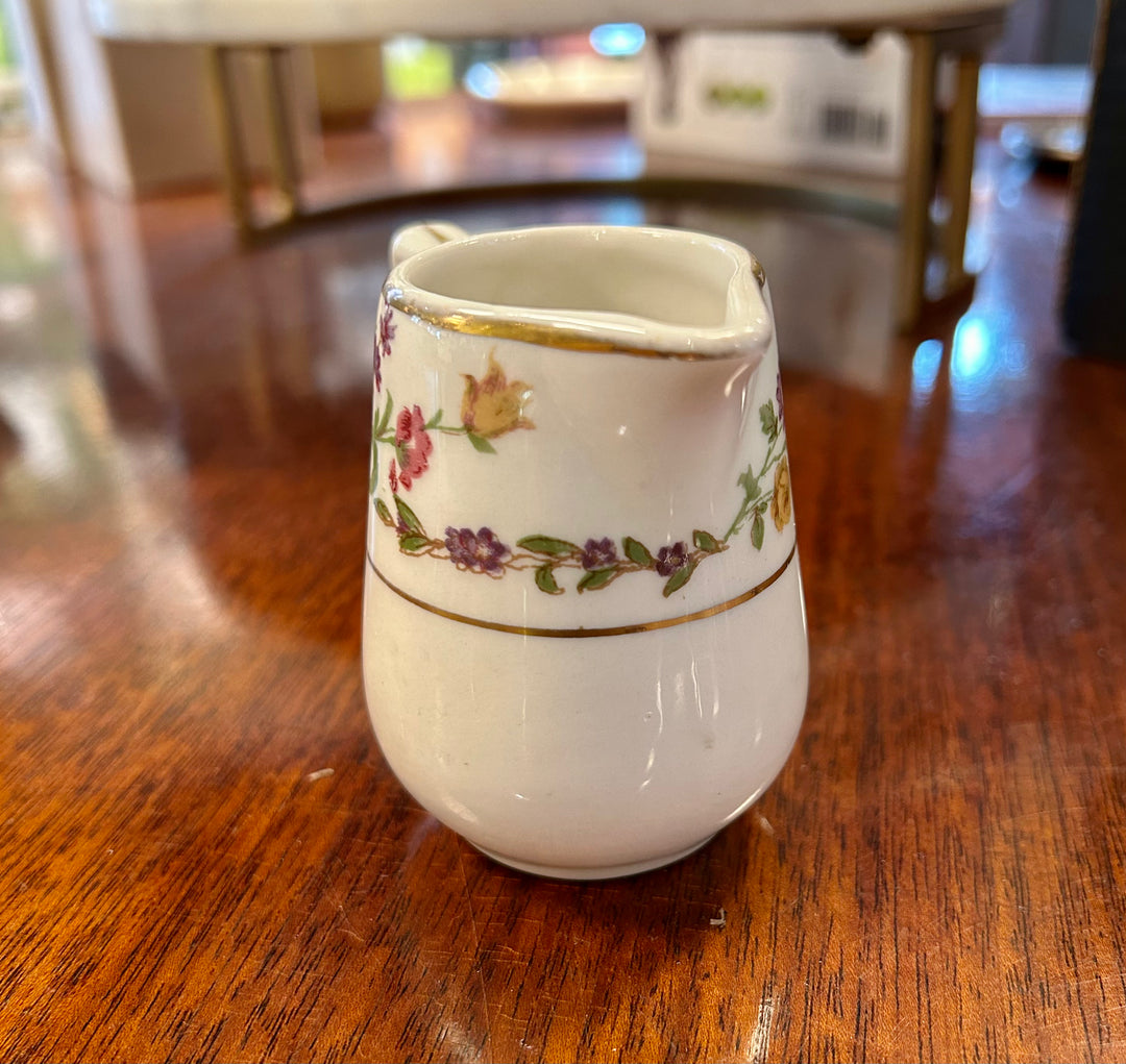 Floral Porcelain Creamer Dish