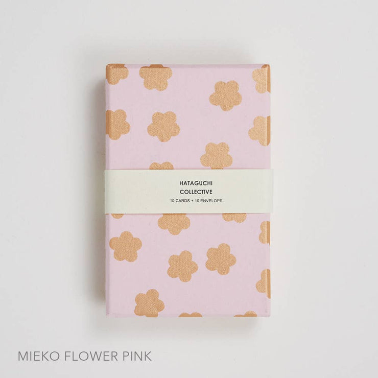 Greeting Card Set in Box: MIEKO FLOWER ORANGE