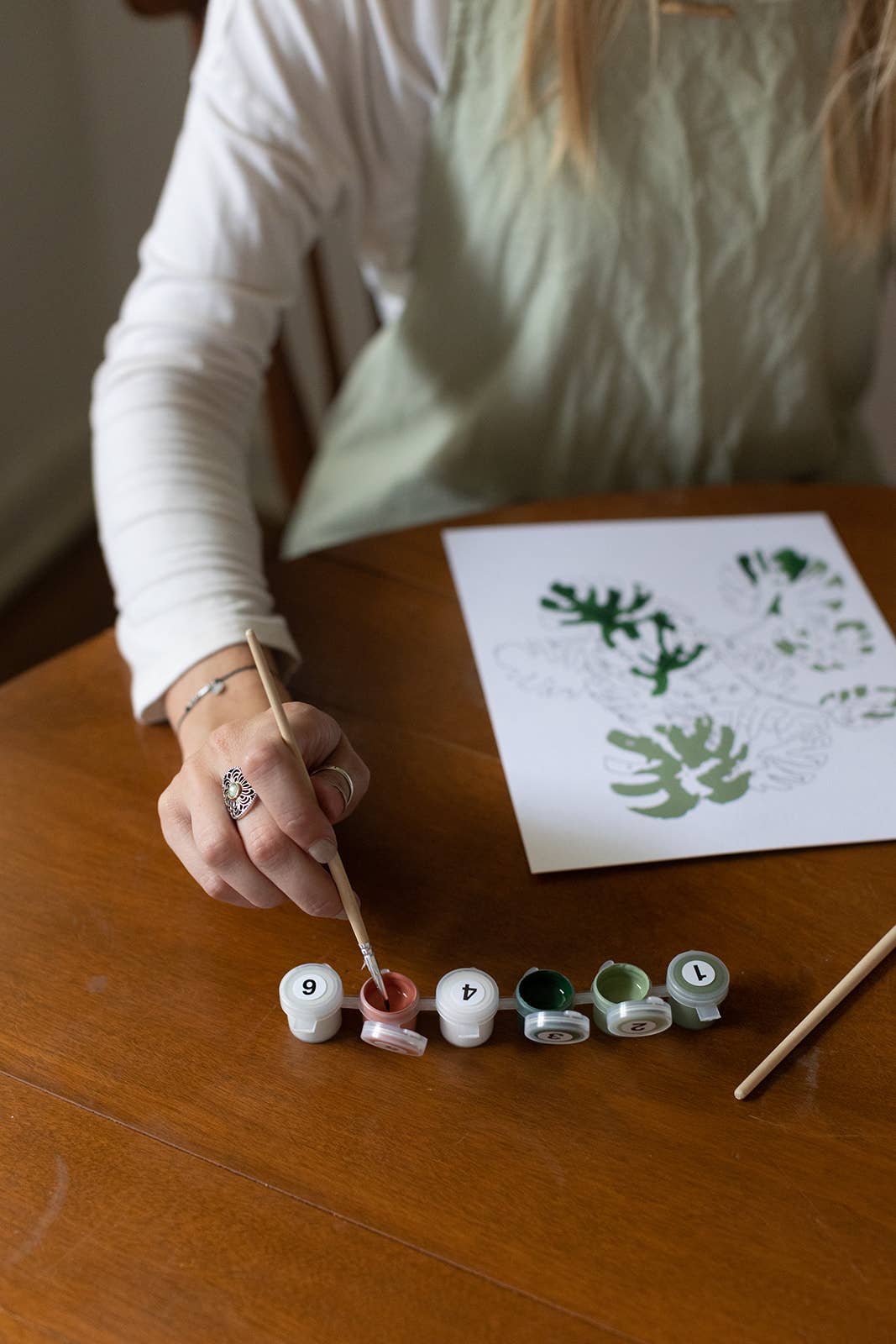 Tropical Garden Paint-By-Numbers kit