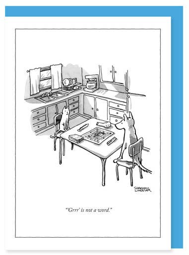 PET GAMES NEW YORKER CARD