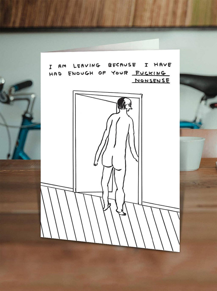 David Shrigley Card I Am Leaving