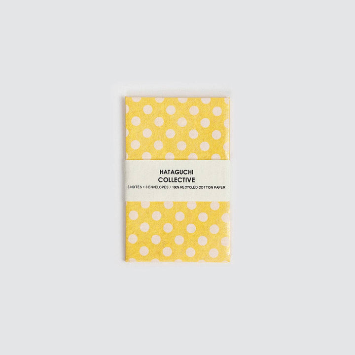 Small Envelope with Notecard Set: DOTS SUPER GOLD