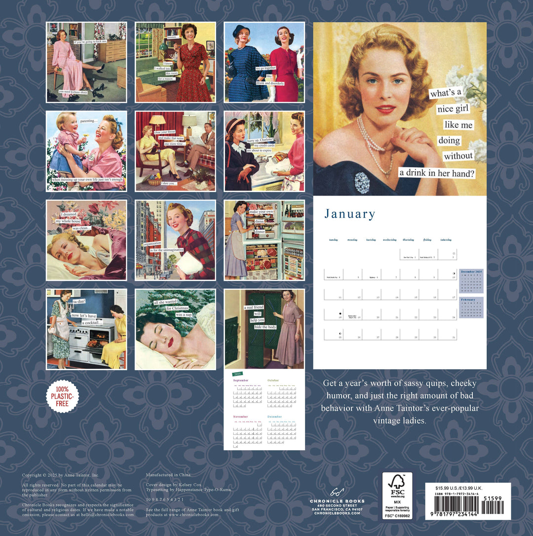 Anne Taintor 2026 Wall Calendar