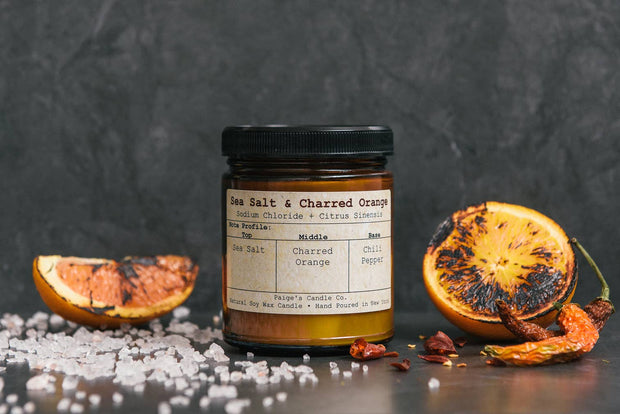 Sea Salt & Charred Orange Taxonomy Candle: 9oz