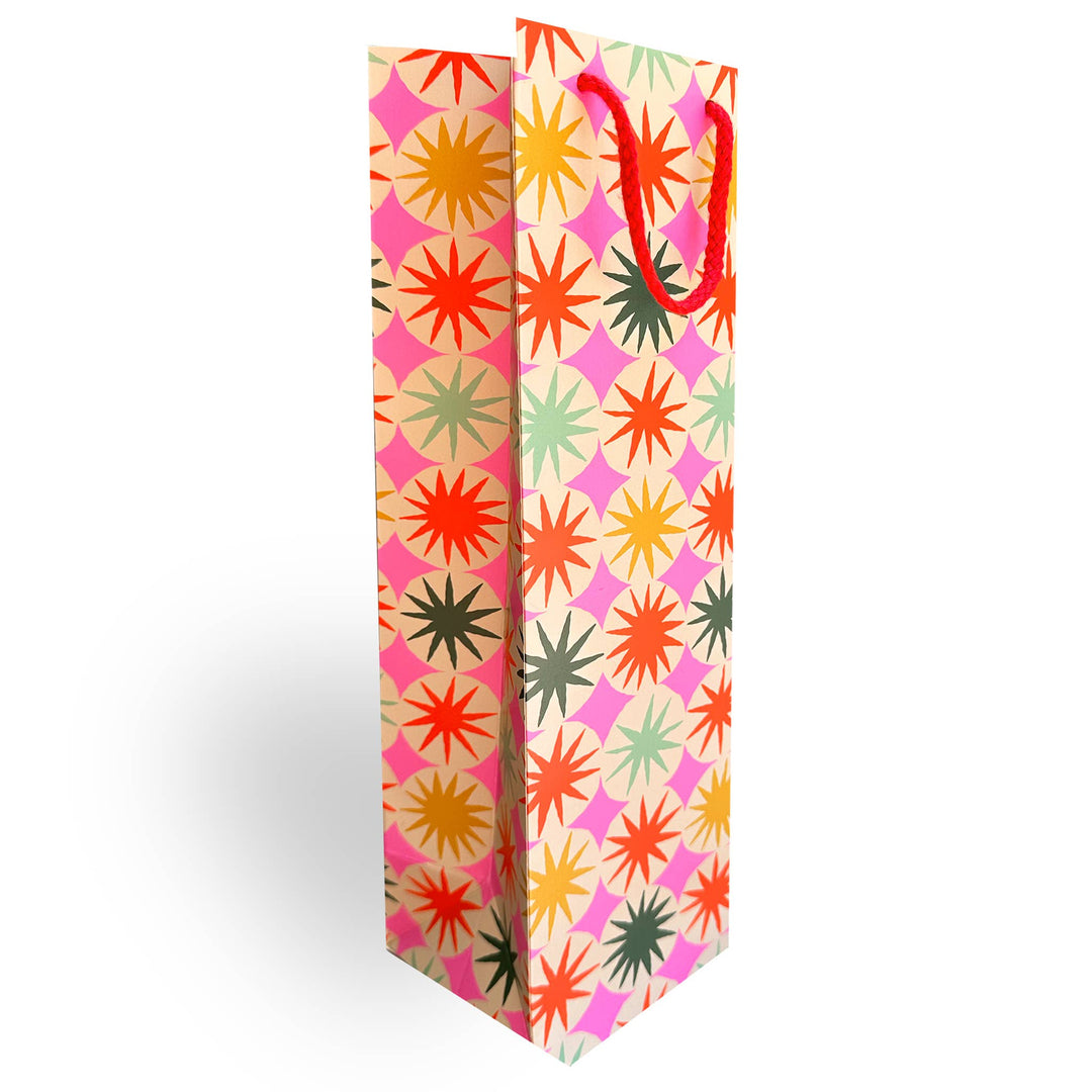 Retro Starburst Wine Gift Bag