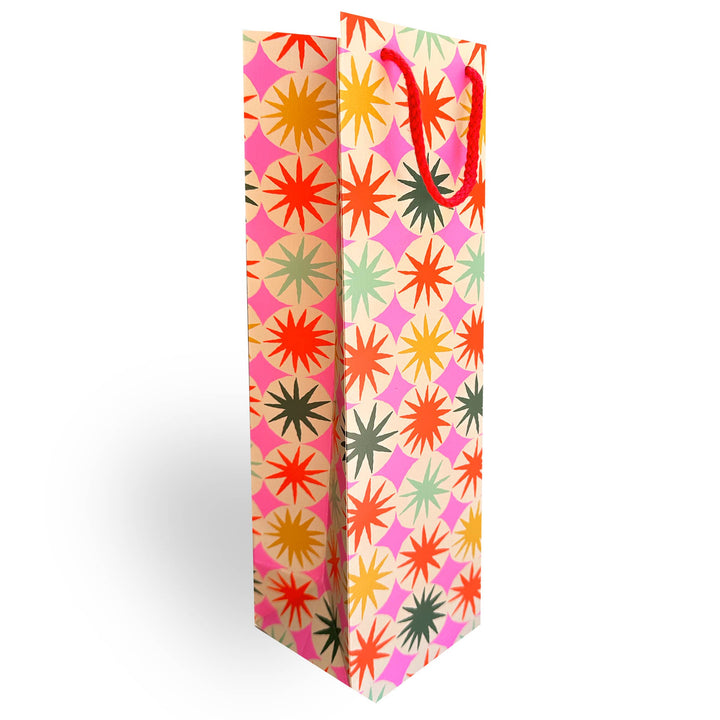 Retro Starburst Wine Gift Bag