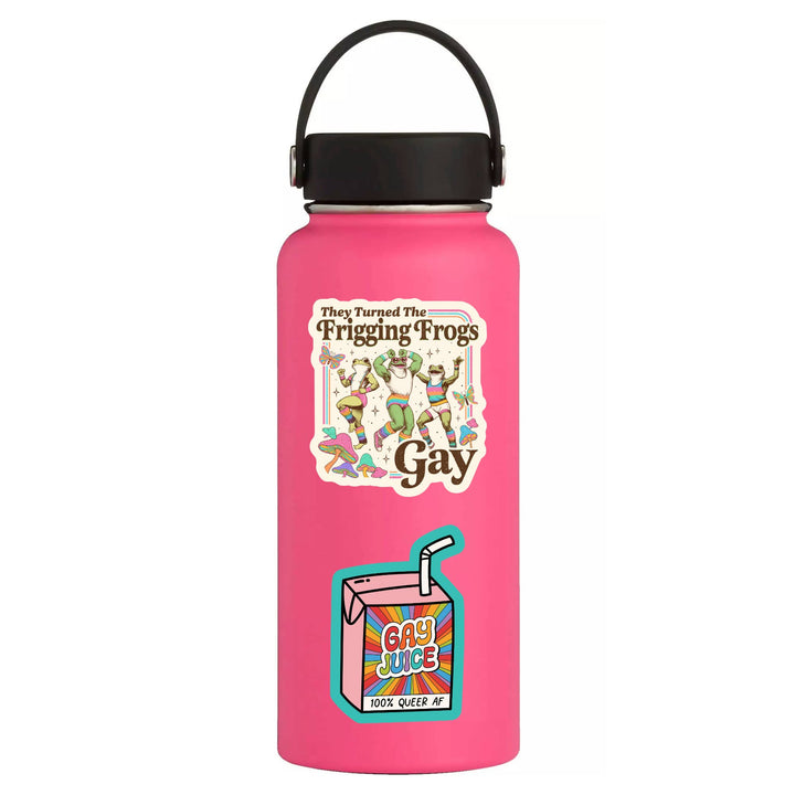 Funny LGBTQ Frog Pride Humor Buff High Quality Vinyl Sticker