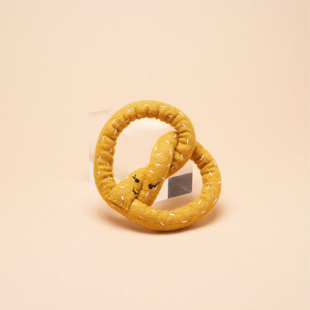 Handrolled Pretzel Toy: Brown