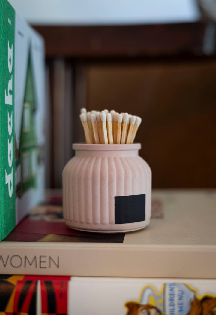 Apothecary Match Holder- Long Matches: Brick