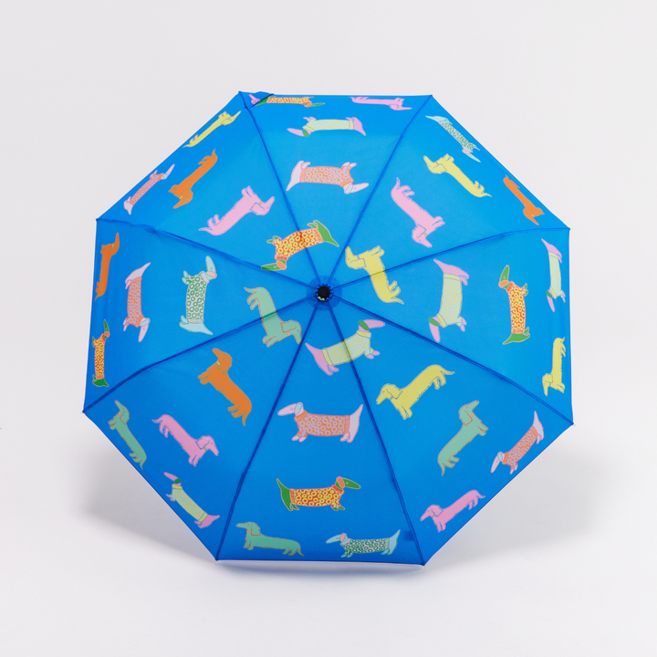 Dogs in Blue Dachshund Duckhead Umbrella