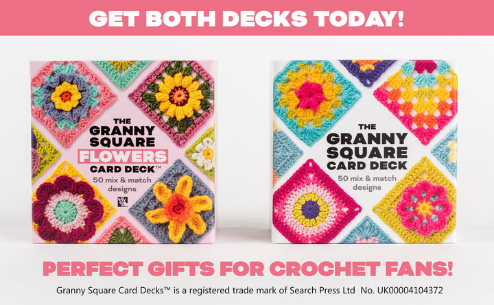 Granny Sq Flowers Card Deck