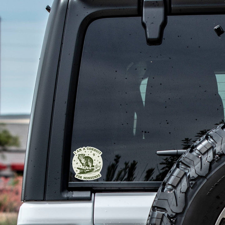 Silly Funny Kitty Cat High Quality Vinyl Sticker