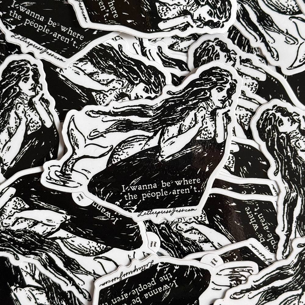 Gibson Girl Where the People Aren't Sticker