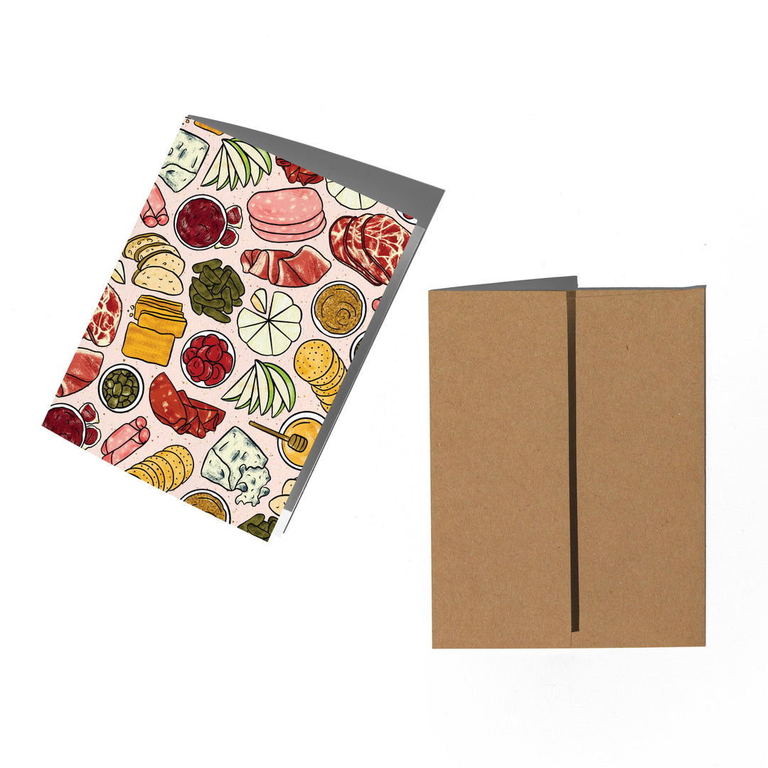 Charcuterie Patterned Greeting Card