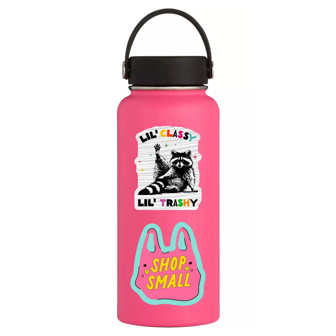 Cute Funny Classy Trashy Raccoon High Quality Vinyl Sticker