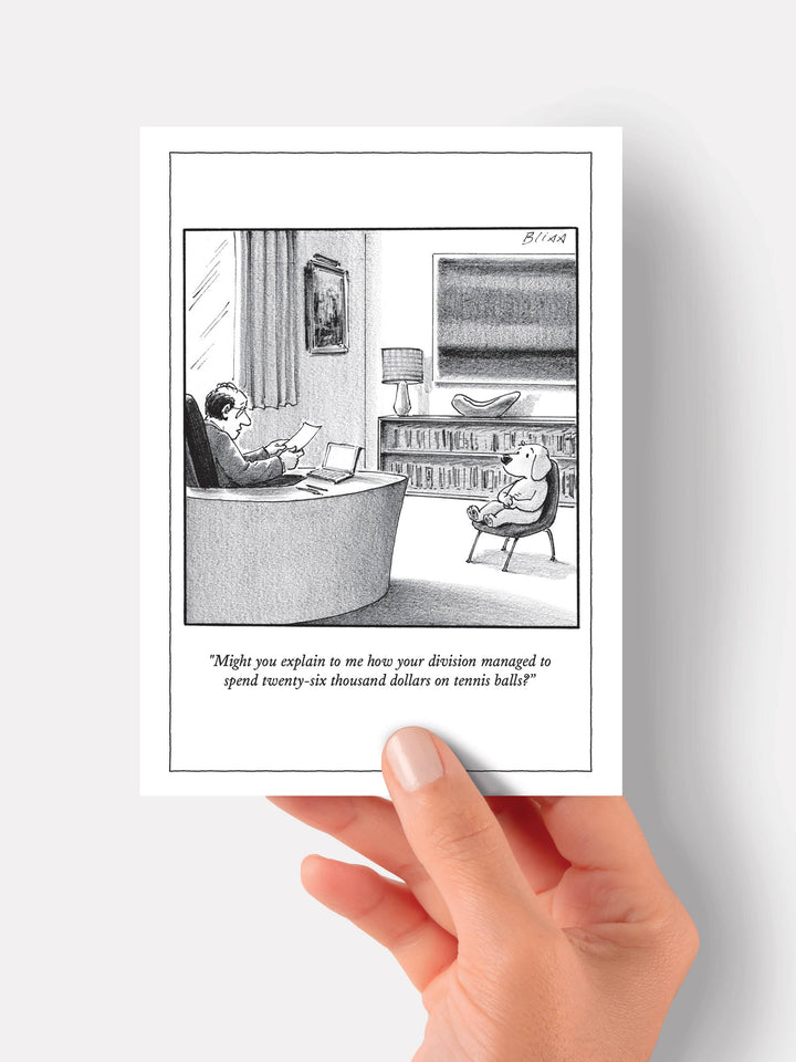 Business Expenses New Yorker Cartoon Card