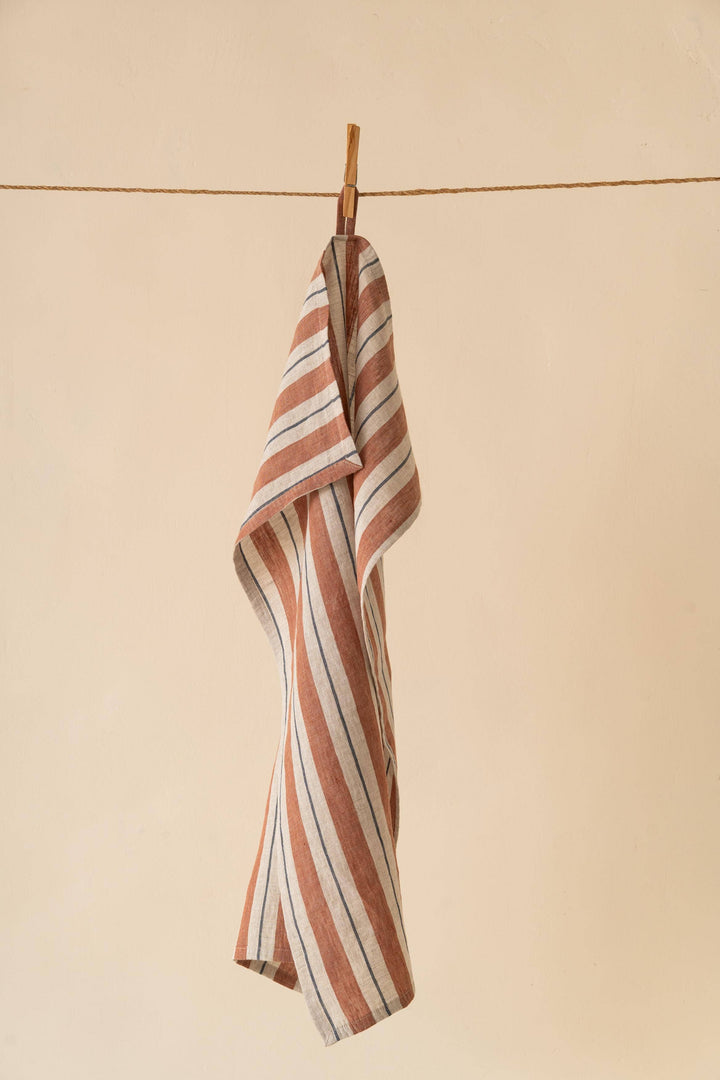Striped Segue Linen Kitchen Towel