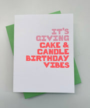 It's Giving Cake Vibes - birthday cake for her, for him, 