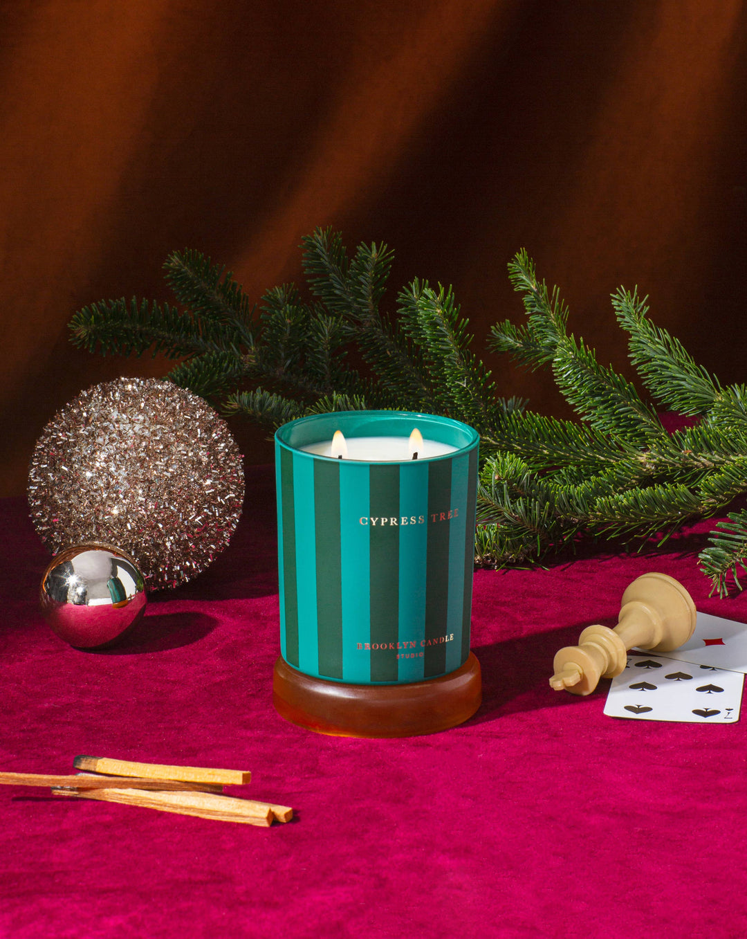 Cypress Tree Holiday Candle