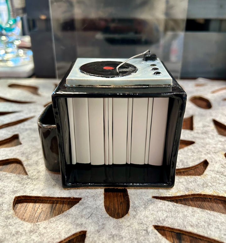 Vinyl Player Matchbook Holder