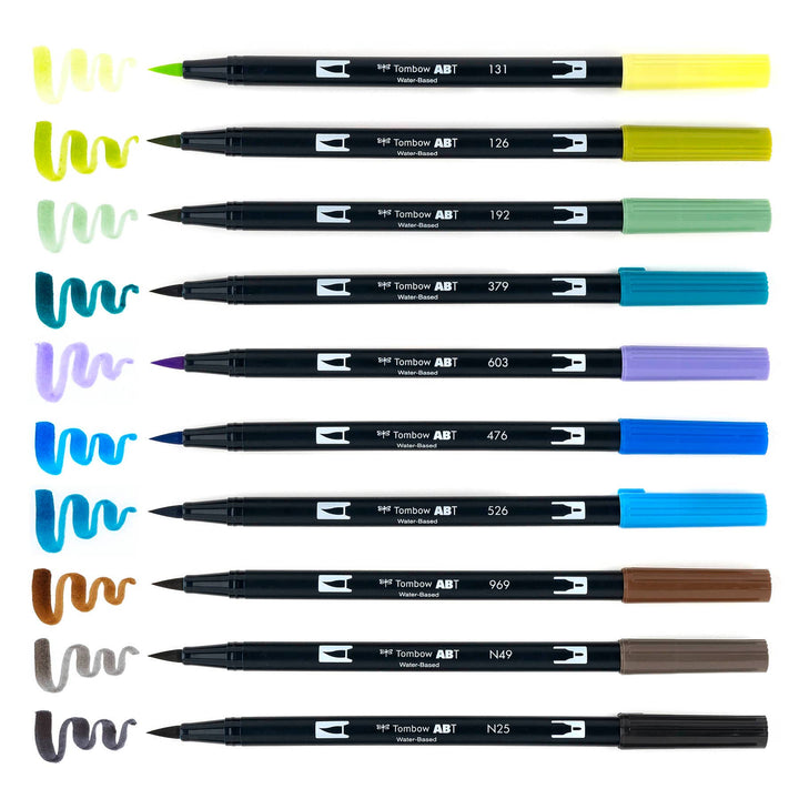 Dual Brush Markers: Landscape