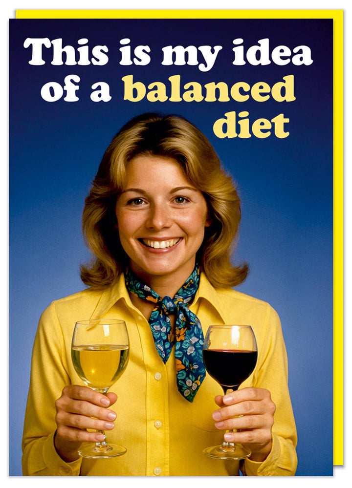 Balanced diet Greeting Card