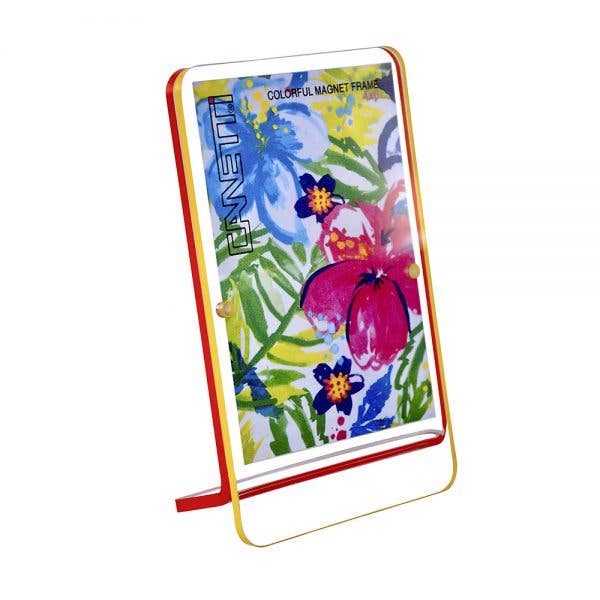 Colorful Magnet Frame 5"x7": White