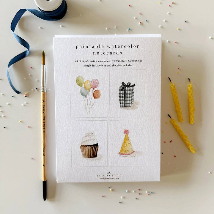 Celebration Watercolor Notecard Set