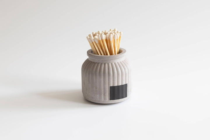 Apothecary Match Holder- Long Matches: Pink