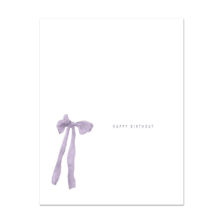 Two Women One Bow Happy Birthday Card