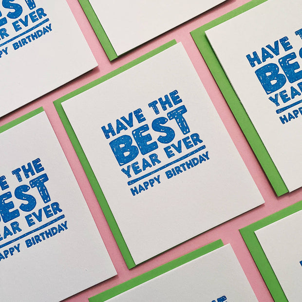 Best Year Birthday - everyone, girlfriend, greeting card