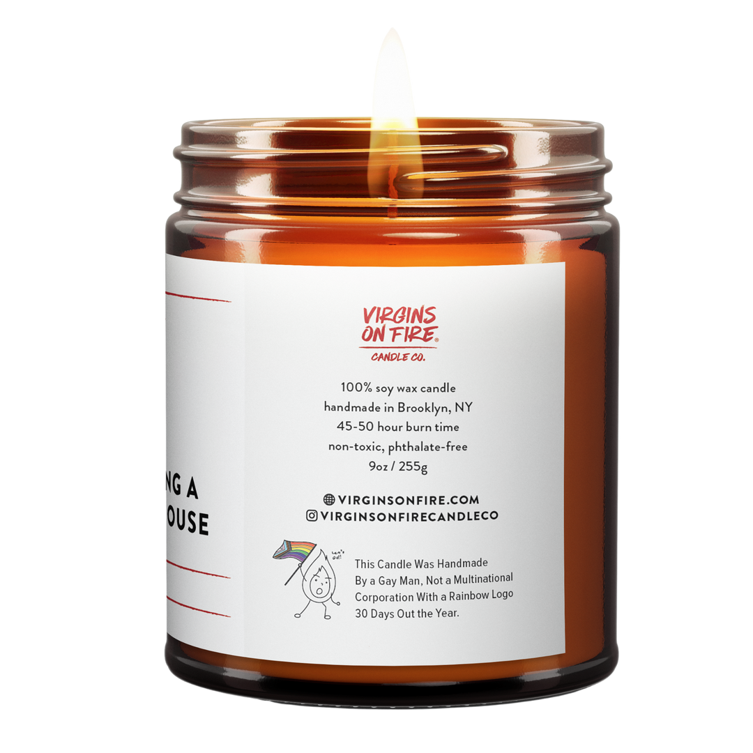 FUCK IT, I'M BUYING A BEACH HOUSE Teakwood Candle