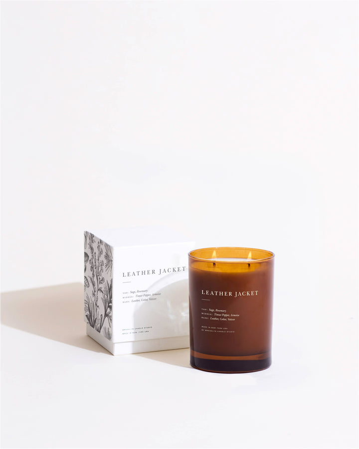 Leather Jacket 2-Wick Candle