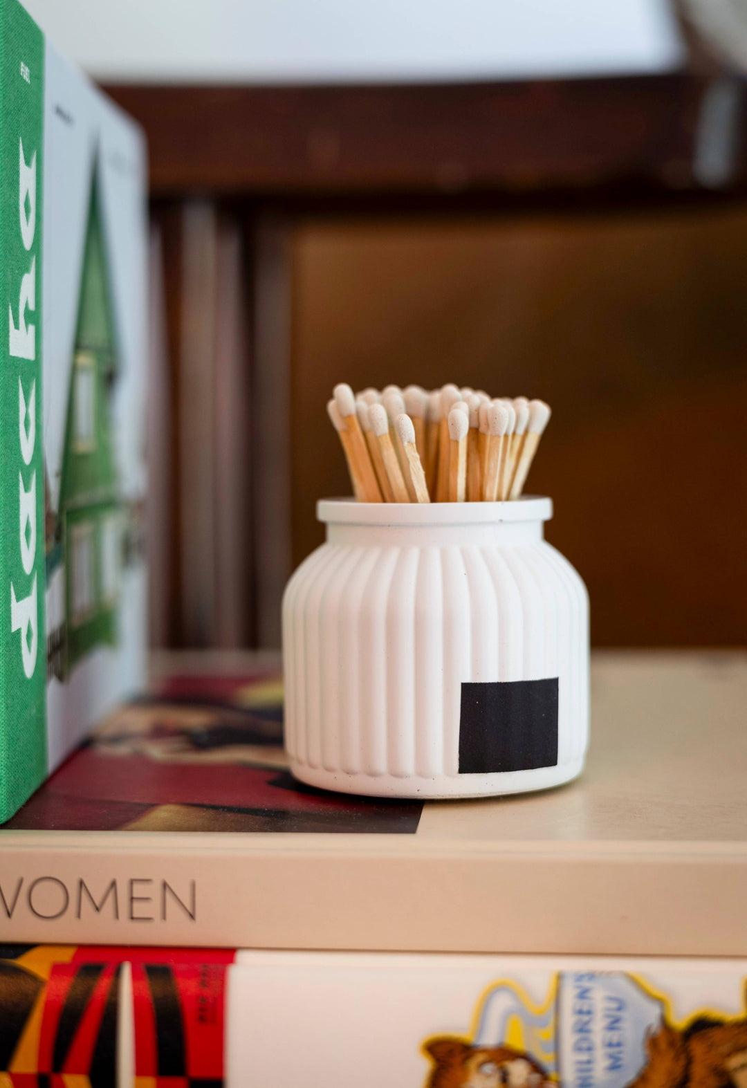 Apothecary Match Holder- Long Matches: Brick