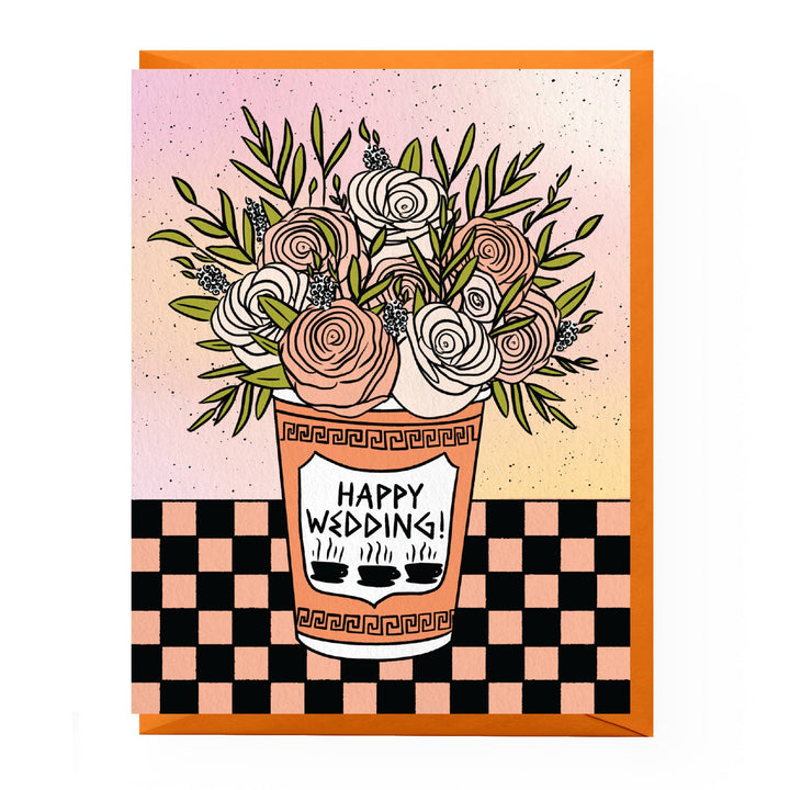 Bodega Flowers Wedding Card