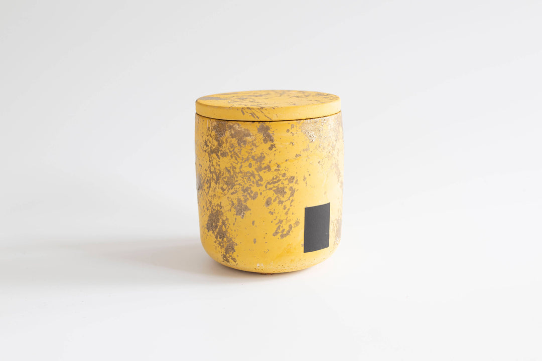 LTD Ed Yellow & Gold Two Piece Match Holder