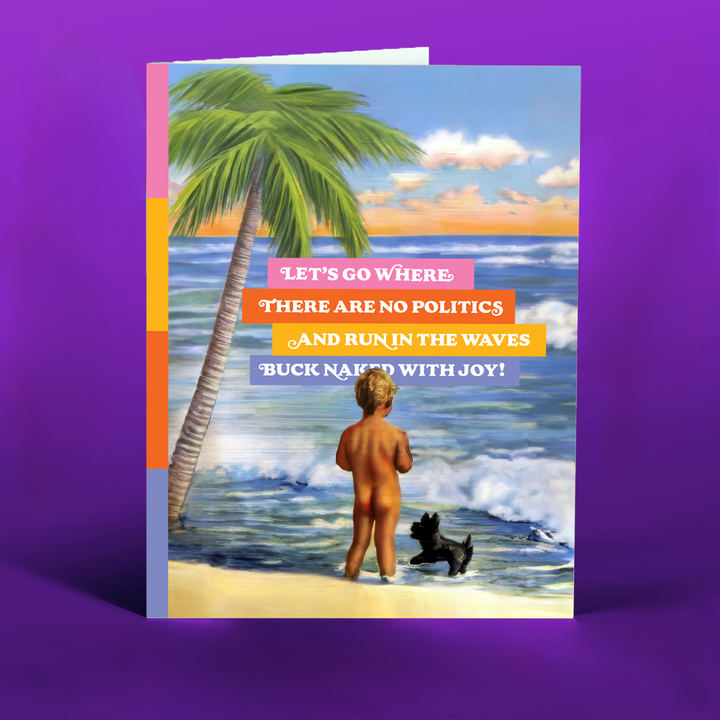 NAKED WITH JOY! Card