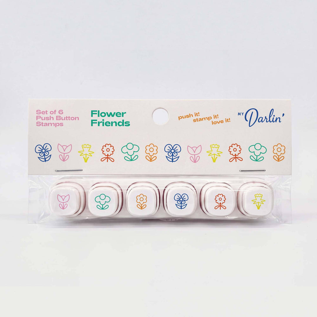 Flower Friends Push Button Stamps