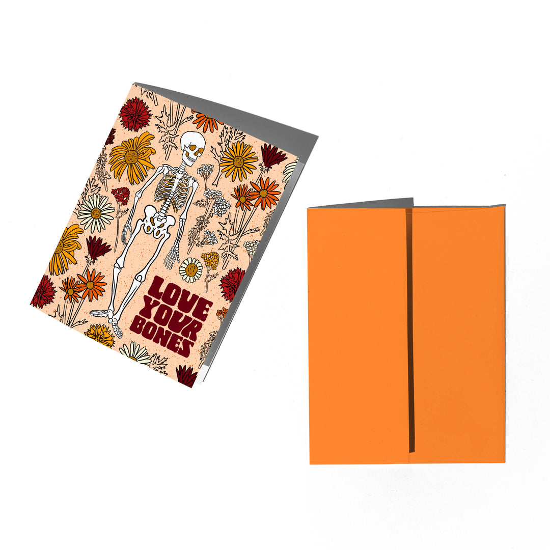 Love Your Bones Skeleton Card