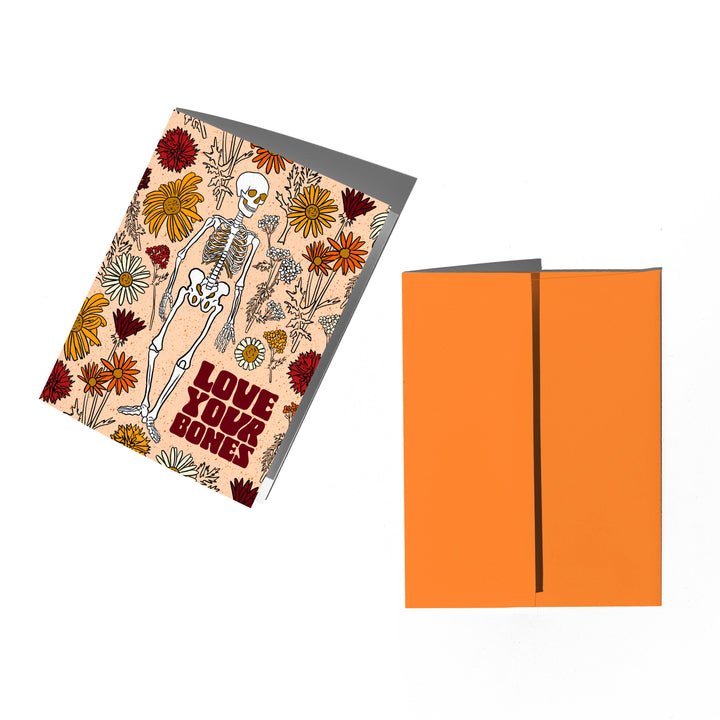 Love Your Bones Skeleton Card