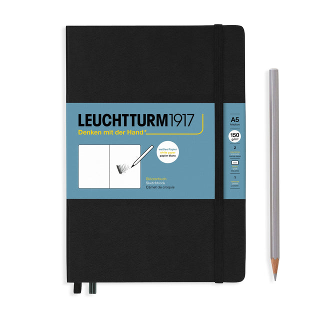 Sketchbooks - 150g/m² Paper Plain: Medium Landscape / Black