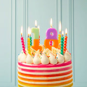 Twisted Rainbow Birthday Candles | 8 Pack | Birthday Party |