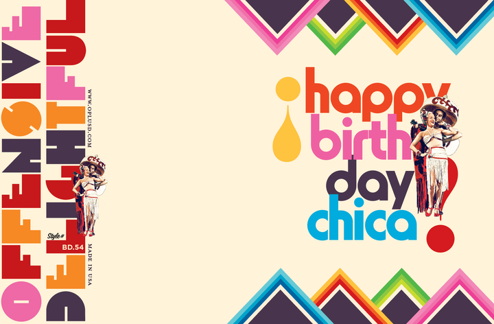 BIRTHDAY CHICA spanish birthday card