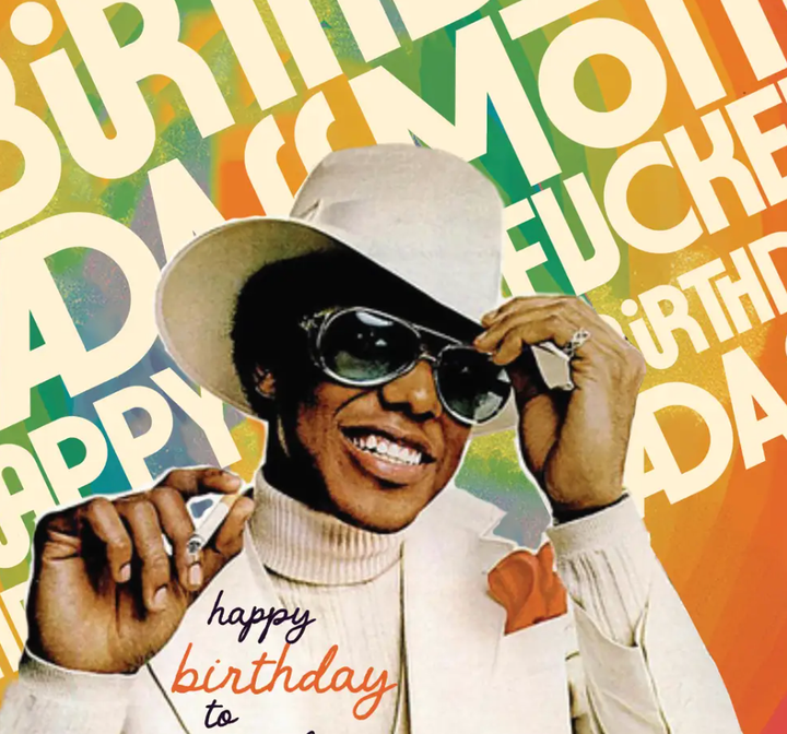 BADASS BIRTHDAY GUY birthday card