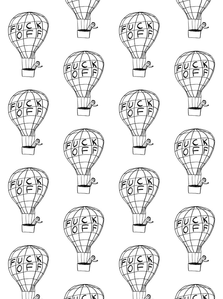 David Shrigley Gift Wrap Balloon **Pack of 2 Sheets Folded**