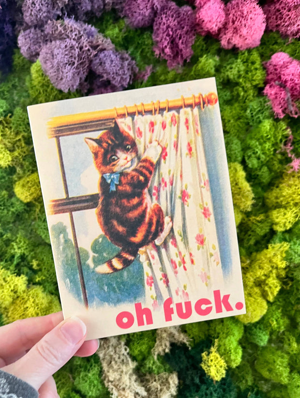 Oh Fuck Kitty Funny Card - Birthday Sympathy Everyday