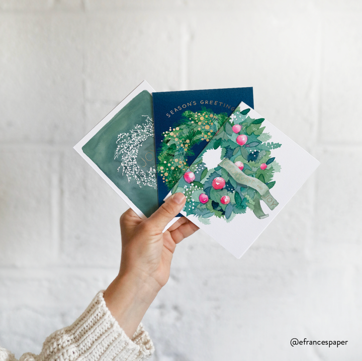 Fa La La La La Trees Christmas Card